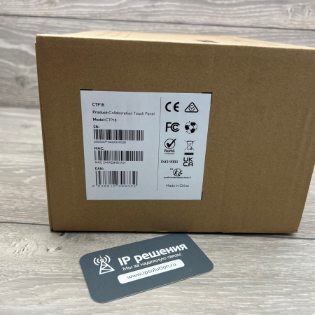 Yealink CTP18, сенсорная панель управления для терминалов и видеобаров Yealink